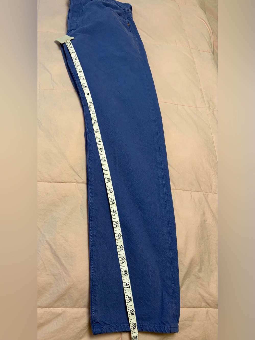 Levi's 501 Original Fit Jeans - Rare Cornflower Blue (W31 x L30) - Picture 5 of 9